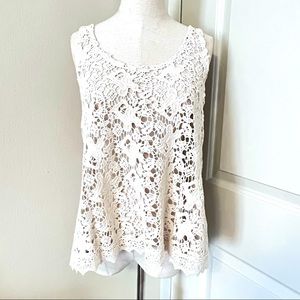Ecote crochet top, size small